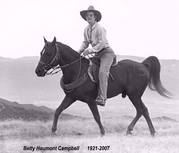 Betty Campbell, 1979, Cow Mountain Endurance Ride